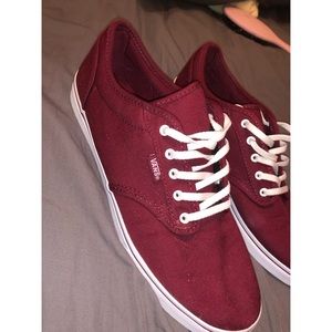 Maroon Vans - Women’s size 9.5